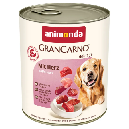 Konzerva Animonda Gran Carno Adult s srcem 800g