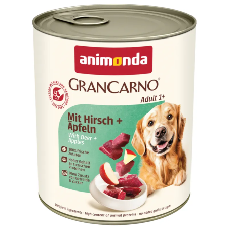 Konzerva Animonda Gran Carno Adult s jelenom i jabukama 800 g