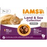 Vrećica IAMS Delights Senior morske i kopnene vrste mesa u umaku 1020 g (12x85 g)