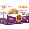 Vrećica IAMS Delights Senior morske i kopnene vrste mesa u umaku 1020 g (12x85 g)