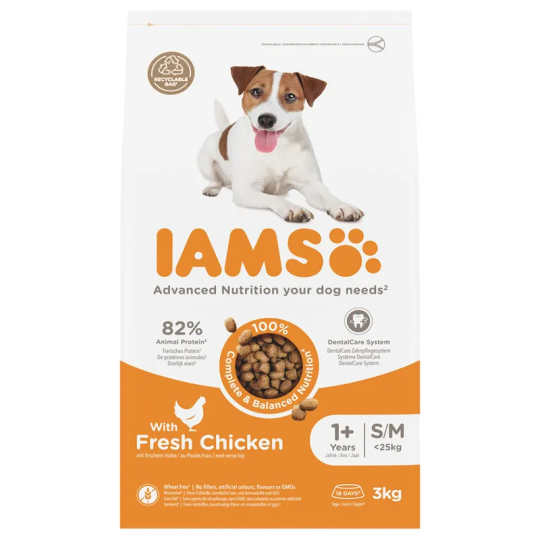 Hrana IAMS Dog Adult Small & Medium piletina 3 kg