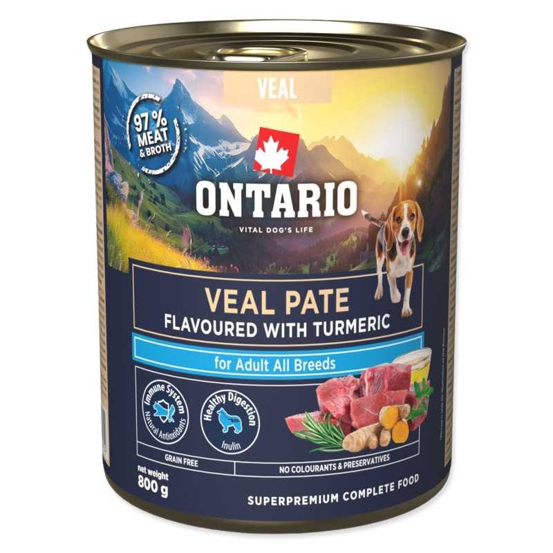 Konzerva Ontario Adult teleća pašteta s okusom kurkume 800 g