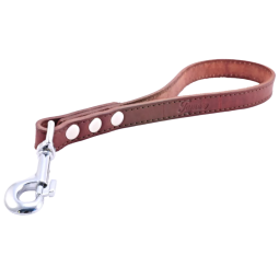 Kožená rúčka Tamer 35cm hnedá