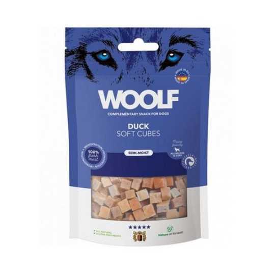 Poslastica Woolf Dog Soft Cubes Duck 100 g