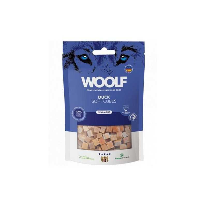 Poslastica Woolf Dog Soft Cubes Duck 100 g