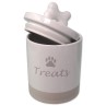 Posuda Dog Fantasy keramička za poslastice bijela s ručkom 13,5x21,5cm, 1500ml