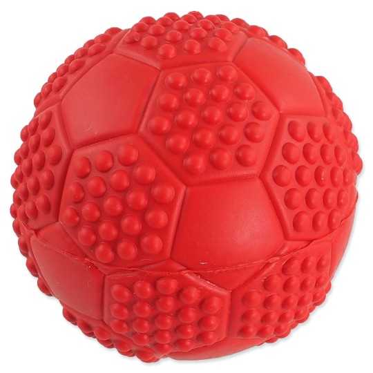 Igračka Dog Fantasy nogometna lopta s bodljama i zviždaljkom, mix boja, 7 cm