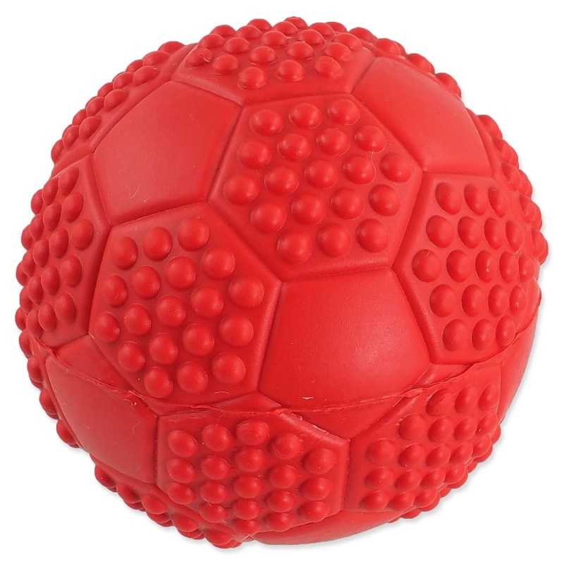 Igračka Dog Fantasy nogometna lopta s bodljama i zviždaljkom, mix boja, 7 cm