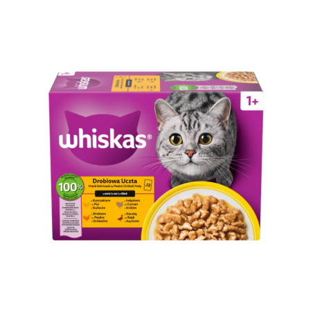 Mars WHISKAS vrećica za mačke Perad izbor piletina&patka&perad&purica u umaku 12 x 85 g