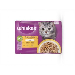 Mars WHISKAS vrećica za mačke Perad izbor pileće & pačje & pureće u želeu 4 x 85 g