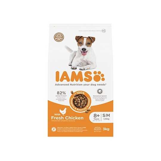 Hrana za pse IAMS Dog Senior Small & Medium Piletina 3kg