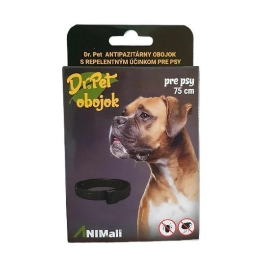 Ogrlica Dr.Pet za pse 75 cm antiparazitska s repelentnim djelovanjem (tick and flea repellent collar for dogs)