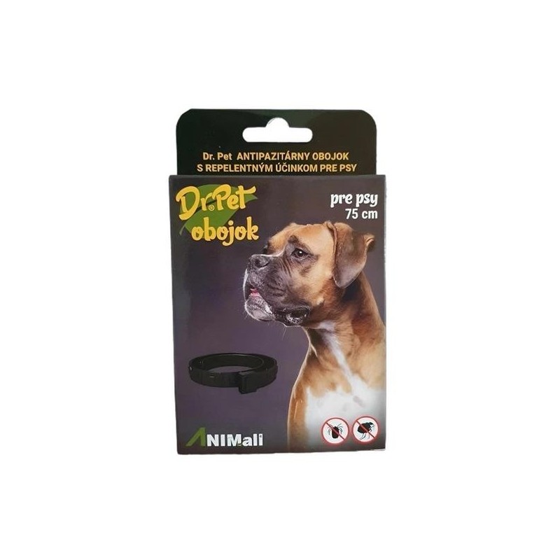 Ogrlica Dr.Pet za pse 75 cm antiparazitska s repelentnim djelovanjem (tick and flea repellent collar for dogs)