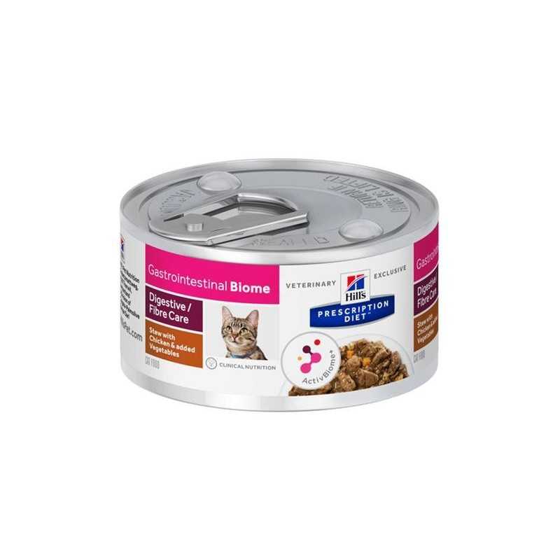 HILLS Diet Feline GI BIOME Stew kura, zelenina konzerva 82 g