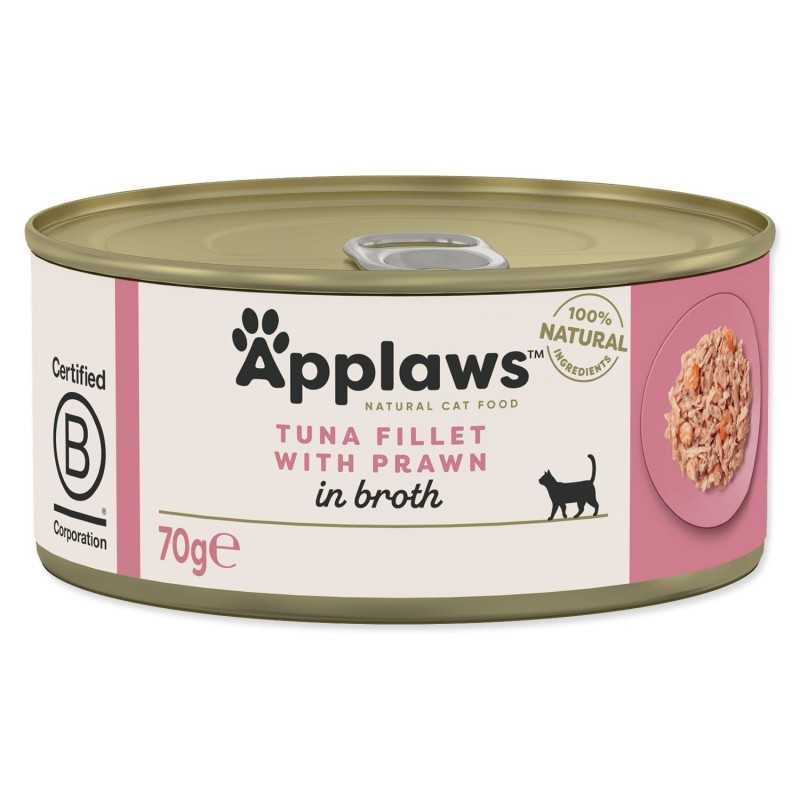 Konzerva Applaws Cat tuna s kozicama 70 g