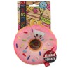 Igračka Dog Fantasy krafna s licem ružičasta 12cm