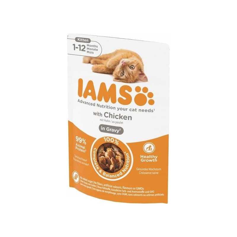 Kesica IAMS Delights Kitten piletina u umaku 85 g