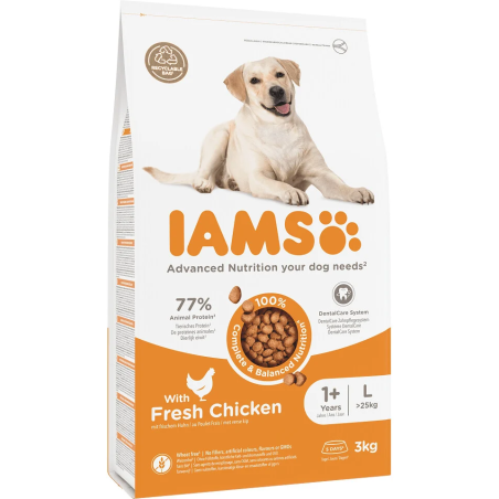 Hrana IAMS Dog Adult Large Chicken 3kg