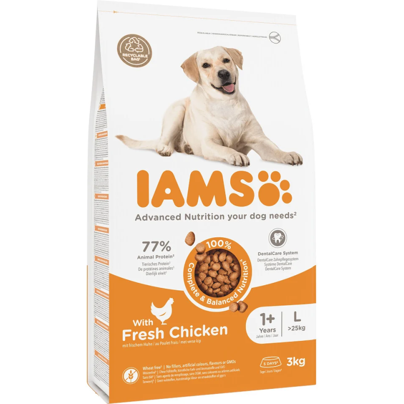 Hrana IAMS Dog Adult Large Chicken 3kg