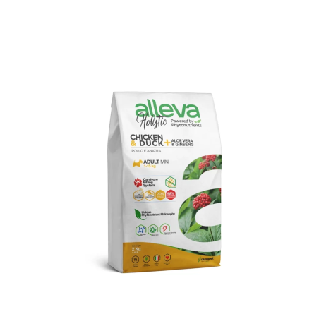 Alleva HOLISTIC dog adult mini chicken & duck 2 kg
