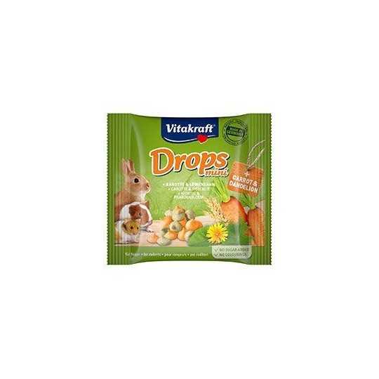 Poslastica Vitakraft Happy za kuniće, s mrkvom, dropsi 40 g