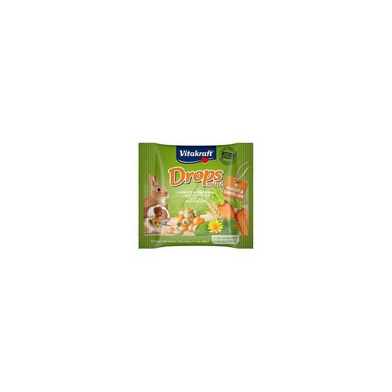 Poslastica Vitakraft Happy za kuniće, s mrkvom, dropsi 40 g