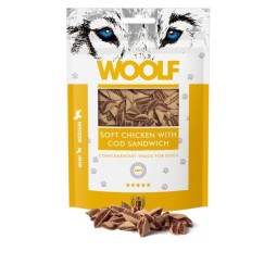 Woolf poslastica za pse – mekani sendvič s piletinom i bakalarom, 100 g