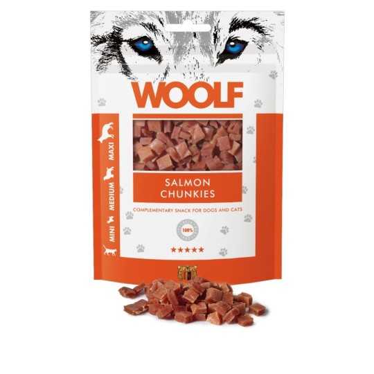 Pamlsok Woolf Dog/Cat Salmon Chunkies 100 g