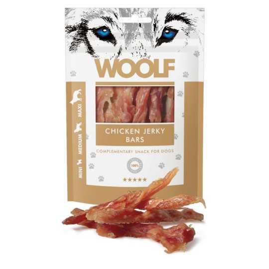 Woolf poslastica za pse – trakice od sušene piletine, 100 g