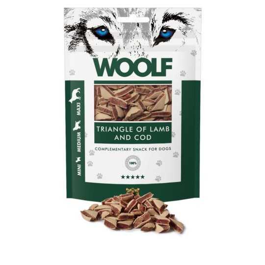 Poslastica Woolf Dog Lamb and Cod Triangle 100 g