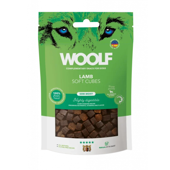 Poslastica Woolf Dog Soft Cubes Lamb 100 g