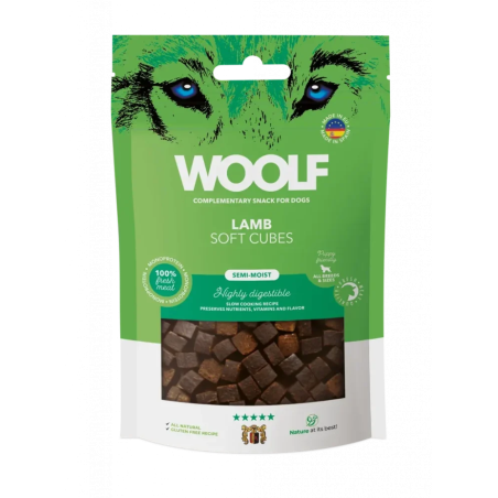 Poslastica Woolf Dog Soft Cubes Lamb 100 g