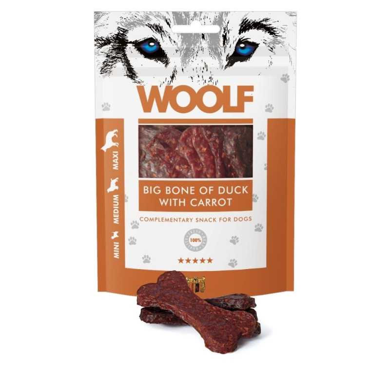 Poslastica Woolf Dog Duck Bone Big & Carrot 100 g