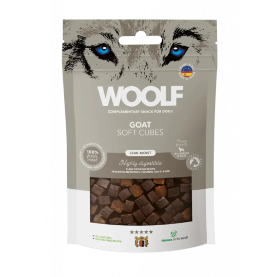 Poslastica Woolf Dog Soft Cubes Goat 100 g