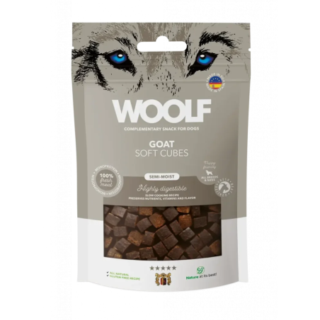 Poslastica Woolf Dog Soft Cubes Goat 100 g