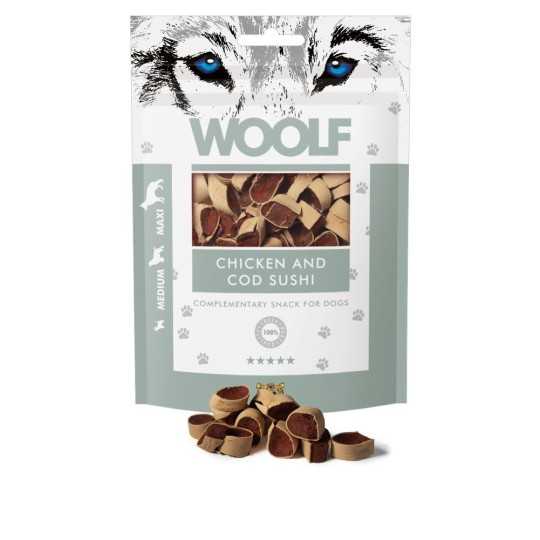 Poslastica Woolf Dog Sushi s piletinom i treskom 100 g