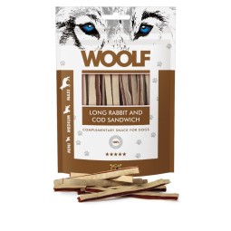 Poslastica Woolf Dog Soft Zec i polak Sendvič LONG 100 g