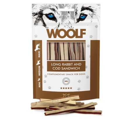 Poslastica Woolf Dog Soft Zec i polak Sendvič LONG 100 g