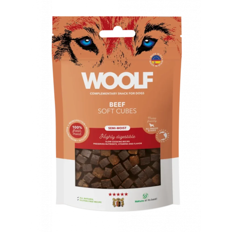 Poslastica Woolf Dog Soft Cubes Beef 100 g