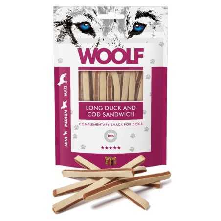 Poslastica Woolf Dog Patka i treska Meki sendvič DUGI 100 g