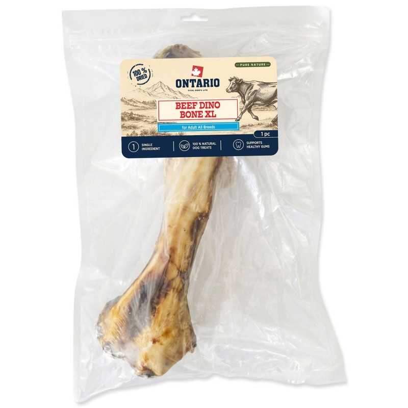 Poslastica Ontario Pure Nature suha goveđa Dino kost XL 1 komad
