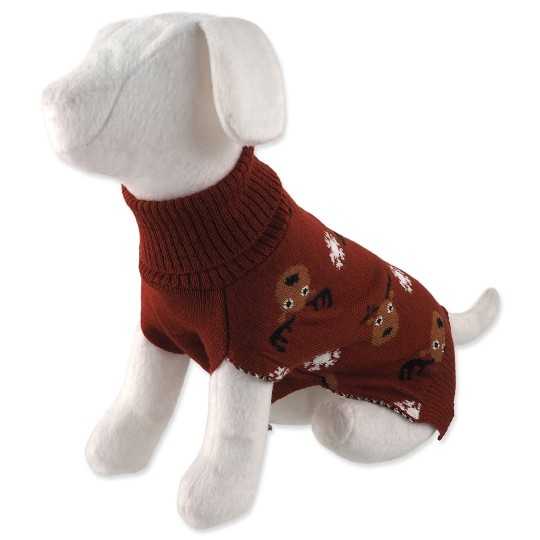 Smeđi džemper Dog Fantasy Winter Tale