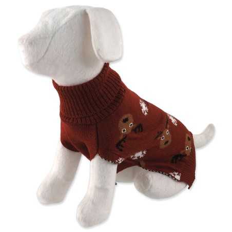 Smeđi džemper Dog Fantasy Winter Tale