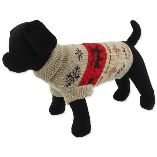 Džemper Dog Fantasy Winter Tale Božićni pleteni s jelenima