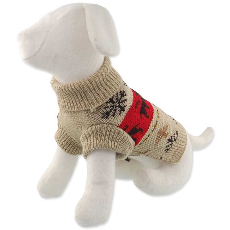 Džemper Dog Fantasy Winter Tale Božićni pleteni s jelenima