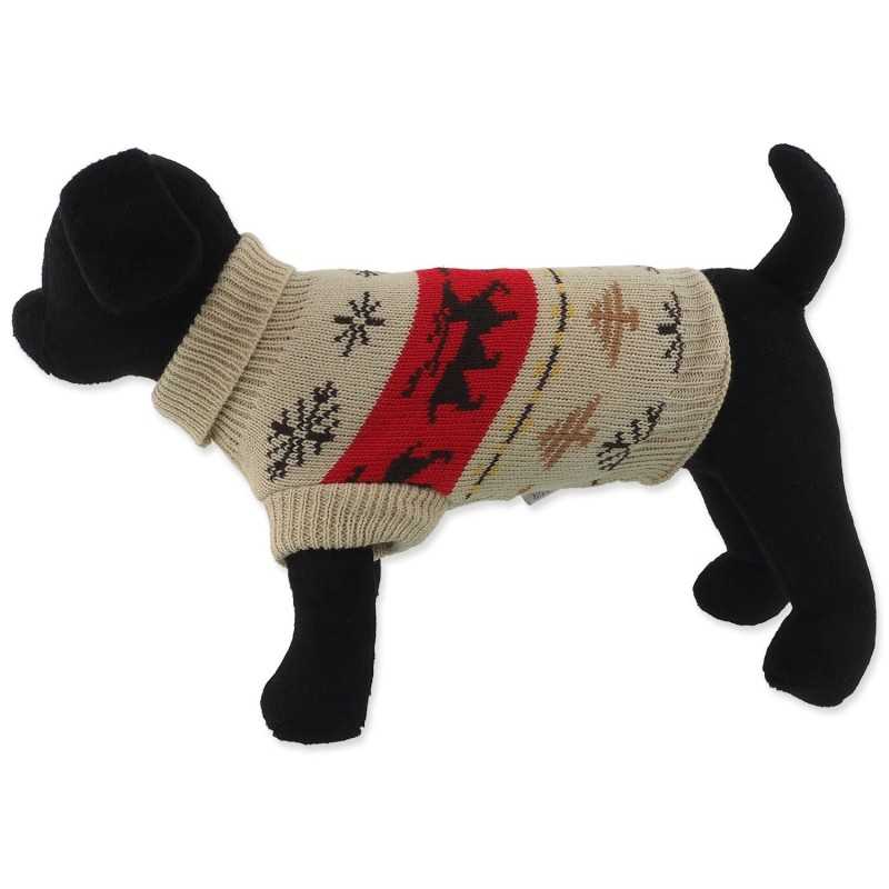 Džemper Dog Fantasy Winter Tale Božićni pleteni s jelenima