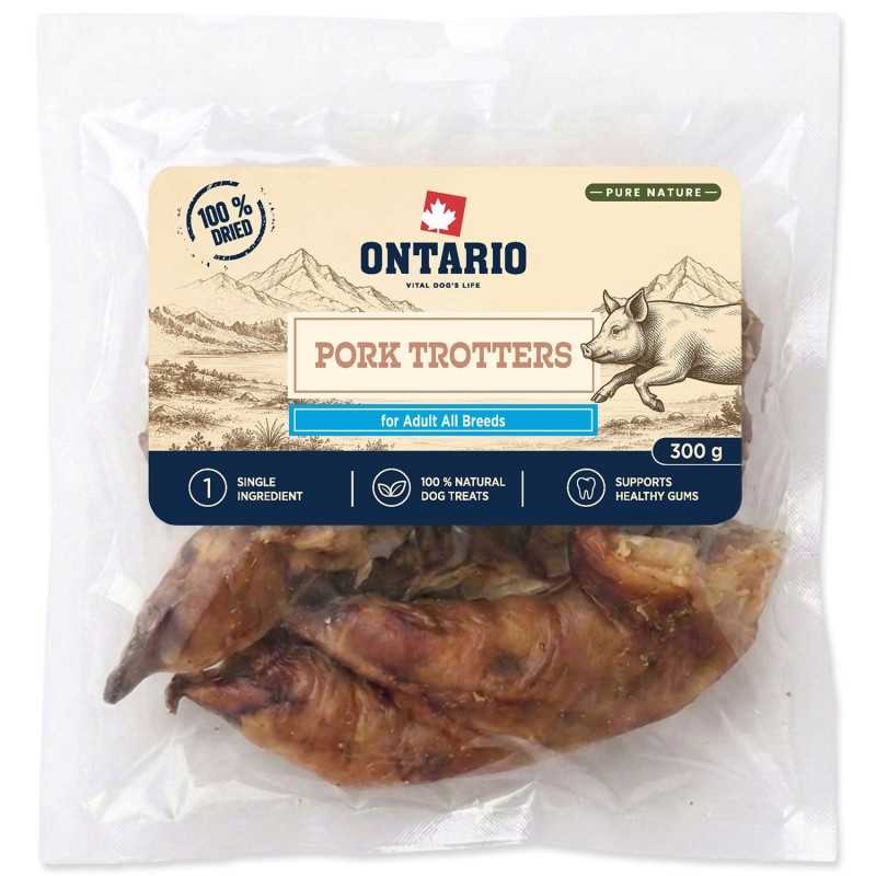Poslastica Ontario Pure Nature Sušene Svinjske Nožice, 300 g