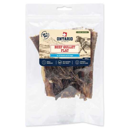 Poslastica Ontario Pure Nature sušeni ravni goveđi jednjak 100 g